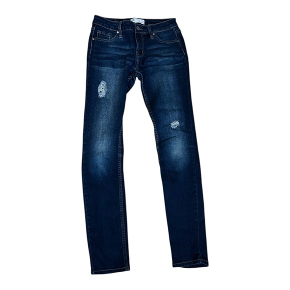 RSQ Blue Skinny Jeans with Subtle Distressing size 12 - Picture 1 of 5